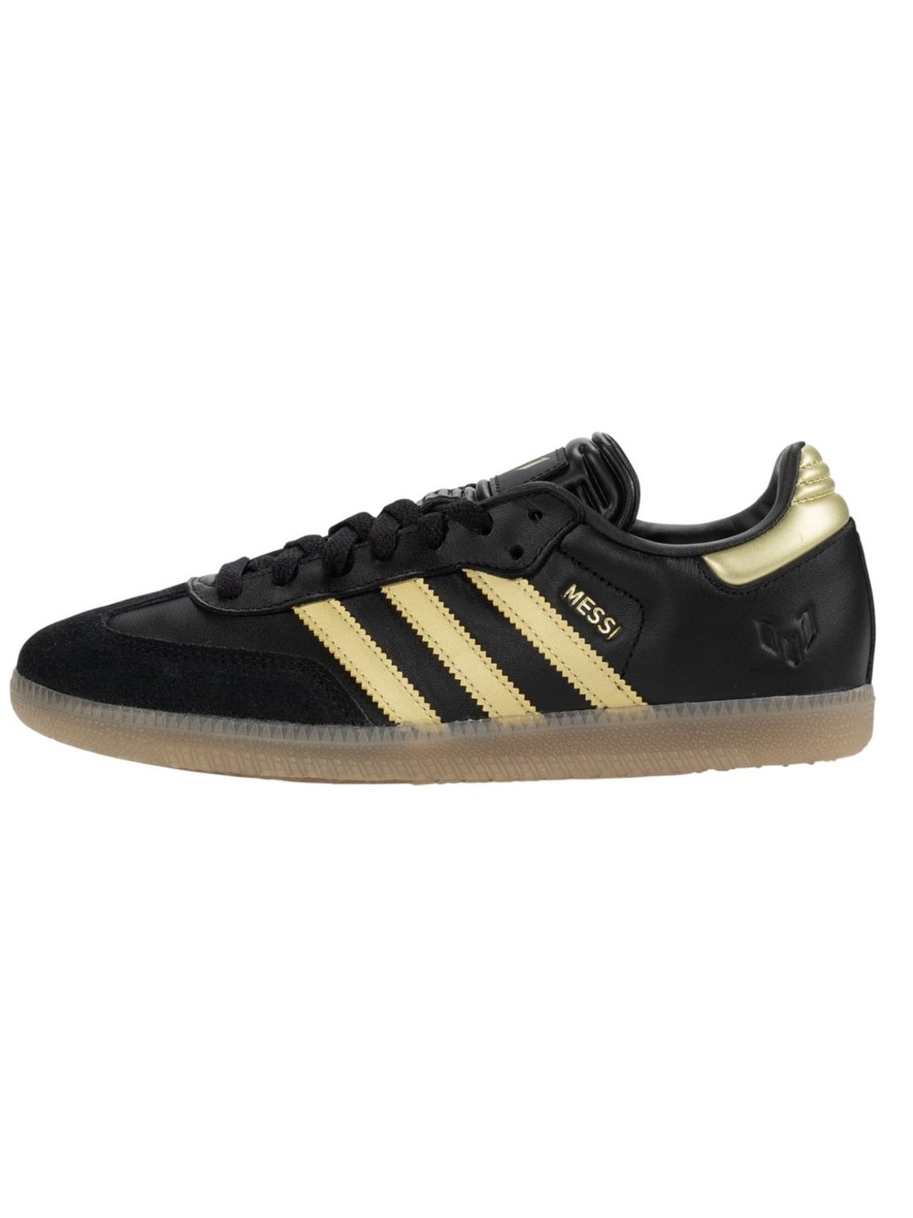 NIB adidas Samba Messi Indoor Soccer Shoes (Black/Gold/Gum) 6/38.5 men